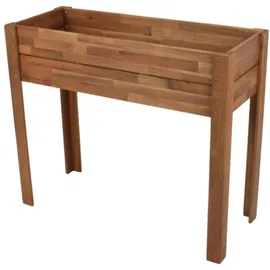 Harms Import Hochbeet mit Vlies-Einlage 90 x 40 x 80 cm Akazie
