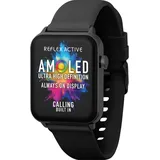 Reflex Active Amoled Series 30 BT 45 mm Kunststoffgehäuse Schwarz Sportarmband Schwarz M