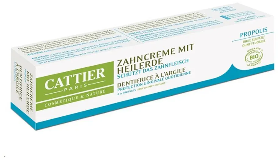 Preisvergleich Produktbild Cattier Zahnpasta Zahncreme mit Heilerde - Propolis 75ml