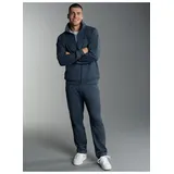 TRIGEMA Jogginganzug TRIGEMA Jogginganzug (1-tlg) blau L