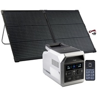 Powerstation & Solar-Generator mit 100-W-Solarmodul, 1.280 Wh, 1.200 W