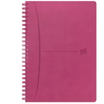 Hamelin Oxford Spiralbuch Signature A5, 5mm kariert, mit flexiblem Cover, 80 Blatt, Optik Paper®, SCRIBZEE® kompatibel, fuchsia