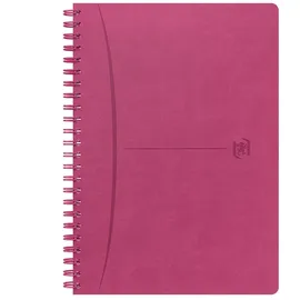 Hamelin Oxford Spiralbuch Signature A5, 5mm kariert, mit flexiblem Cover, 80 Blatt, Optik Paper®, SCRIBZEE® kompatibel, fuchsia