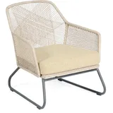 SonnenPartner - Loungesessel Couture Aluminium Mit Polyrope White-shell Relaxsessel Garten-sessel