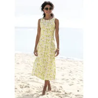 Beachtime Sommerkleid, Gr. 34, N-Gr, gelb-creme-bedruckt, , 77442150-34 N-Gr