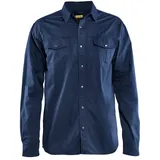 Blåkläder Langarmhemd Baumwollhemd Blau XXL