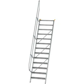 Günzburger MUNK Aluminium-Treppe Stufen 60° 13 Stufen