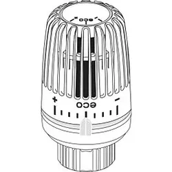 Heimeier Thermostat-Kopf 9710-43.500 weiß, mit Klemmverbindung, Direktanschluss VHK