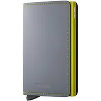 Secrid Slimwallet Unisex Geldbörse grau-lime