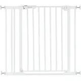 hauck Türschutzgitter Clear Step 2 inklusive Verlängerung - White«, auch als Treppenschutzgitter verwendbar; 84-89 cm, flacher Durchgang, weiß