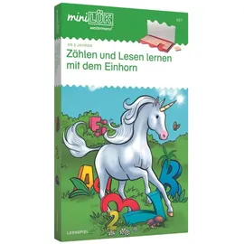 LÜK miniLÜK-Set Zählen und lesen lernen mit dem Einhorn ab 5 Jahren