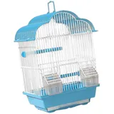 Fenteer Vogelkäfig zum Aufhängen, Käfig, Heimtierbedarf, Papageienständer, Reisekäfig für Nymphensittiche, Wellensittiche, Kakadus, Aras, Conures, S