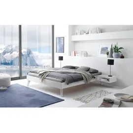 Hasena Bett Calvari 140 x 200 cm Holz Weiß