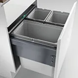 Naber 8012354 Cox® Base 460 S/600-3 Einbau Abfallsammler hellgrau