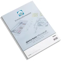 Schoellershammer DIN A3 Zeichenpapier, Transparent 80 g/m2, Glatt 50 Blatt,