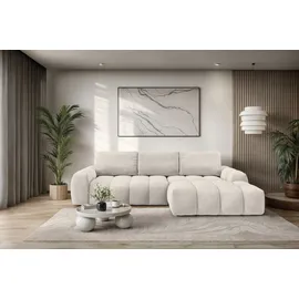 OTTO home Ecksofa AZITA L-Form, 270 cm - OTTO. Verlässliche Qualität., wahlweise als Schlafsofa m. Bettkasten, Bubble-Optik beige