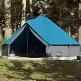 vidaXL Tipi-Familienzelt 12 Personen Blau Wasserdicht