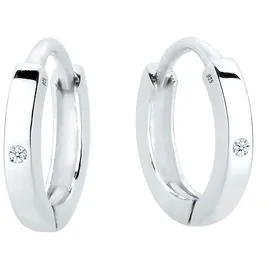 Elli DIAMONDS Creolen DIAMONDS Weiß 925 Sterling Silber 0,01 ct. onesize
