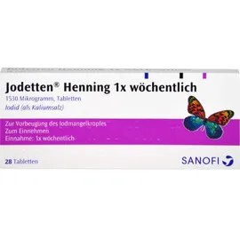 Sanofi-Aventis Jodetten Henning 1x wöhentlich Tabletten 28 St.