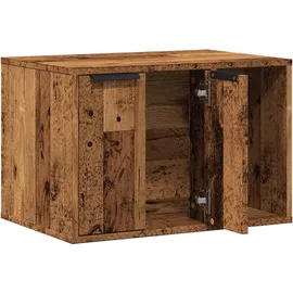 vidaXL Katzenklo Altholz-Optik 60x40x40 cm Braun