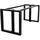 MetaloPro Tischbeine Metall 120 x 70 x 72 cm