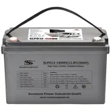 Sunstone Power 12V 150AH LiFePO4 Akkumulator Solarbatterie für Inselanlagen, 0% MWST Solarakkus 150000 mAh (12 V), Solar Batterie Akku, Extrem zyklenfest