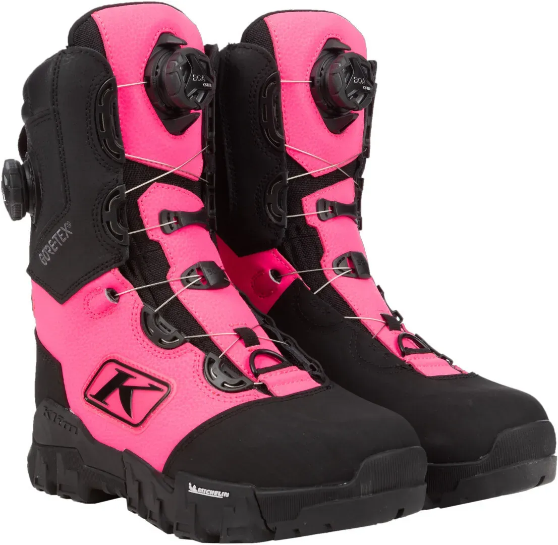 Klim Adrenaline Pro S GTX BOA Snowmobil Stiefel, schwarz-pink, Größe 41 38 40 für Männer