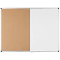 Bi-Office Kombitafel Kork/Whiteboard magnetisch, 120x120cm