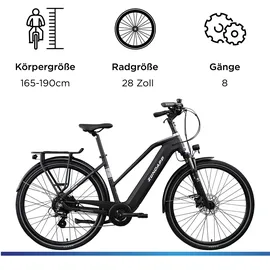 Zündapp Z810 28 Zoll RH 50 cm Damen schwarz/grau