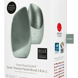 geske 6 in 1 Sonic Thermo Facial Brush green