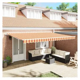 vidaXL Markise 500 x 350 cm gelb und orange