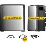 EcoFlow Stream Ultra X, All-in-One Speicher für Balkonkraftwerke, by Powerness - Stream Ultra X + Stream AC Pro | 5760Wh / ohne Zubehör / Selbstabholung