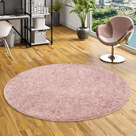 Pergamon Aloha Hochflorteppich 80 x 80 cm Rosa
