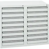 stumpf metall Schubladenschrank Serie STS 410, 16 Schubladen lichtgrau