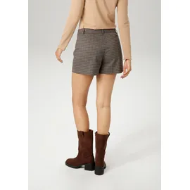 Aniston CASUAL Webshorts im dezenten Karo-Dessin Gr. 40 - N-Gr, anthrazit-dunkelbraun-helltaupe-hellbraun, , 41259209-40 N-Gr