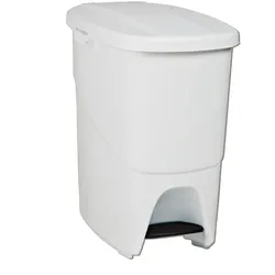 DENOX Treteimer Pedalbin Ecological 25 Liter. Weiße Farbe.