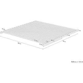 Erst-Holz Metallfreier Holz-Bettenrost 200 x 200 cm