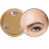 Kosmetikspiegel Mit Saugnapf – Runder Vergrößerungsspiegel – Tragbarer Badezimmerspiegel – Für Präzises Make-up Und Hautpflege Aus Nächster Nähe – Gold, 150 Mm, 20-fache Vergrößerung (konvex)