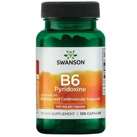 Swanson Health Products Vitamin B6 Pyridoxin Kapseln 100 St.
