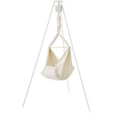membantu Set Federwiege Basic mit Ständer Basic & Motor Natur, Beige