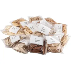 Holzflickensortiment, 12-teilig, Größe 2, Breite 8 mm, Inhalt 360 Stück