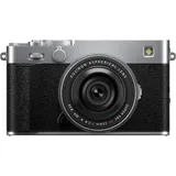 Fujifilm X-E5 silber mit Objektiv XF 23mm 2.8 R WR