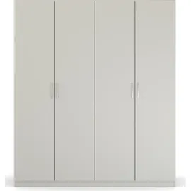 Rauch Drehtürenschrank Quadra Spin 181 x 210 x 54 cm Grau
