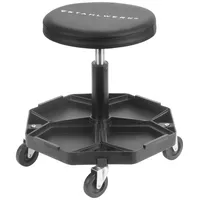 STAHLWERK Werkstatthocker WRH-57 ST Schwarz mit 120 kg Tragkraft
