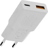 Xtorm Go2 SlimLine Wand-Ladegerät 25W 1x USB-C/ 1x USB-A weiß