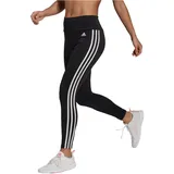 adidas Designed To Move High-Rise 3-Streifen Sport 7/8-Tight Damen Schwarz/Weiß XS
