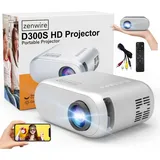 Mini Tragbarer Projektor 3000Lm Full Hd Wifi Miracast Airplay Hdmi 1280X720 - Weiß