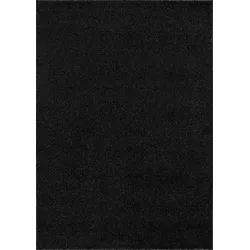 Carpetsale24 Teppich 120x170 cm Anthrazit, Kurzflor, Einfarbig, Modern, Rechteckig, Pflegeleicht, Teppichboden für Wohnzimmer, Schlafzimmer