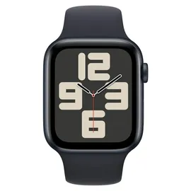 Apple Watch SE 2023 GPS + Cellular 44 mm Aluminiumgehäuse mitternacht, Sportarmband mitternacht M/L