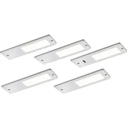 DOMUS LINE Unterbauleuchte Vega D-Motion 24 V/DC - aluminium, 5er Set